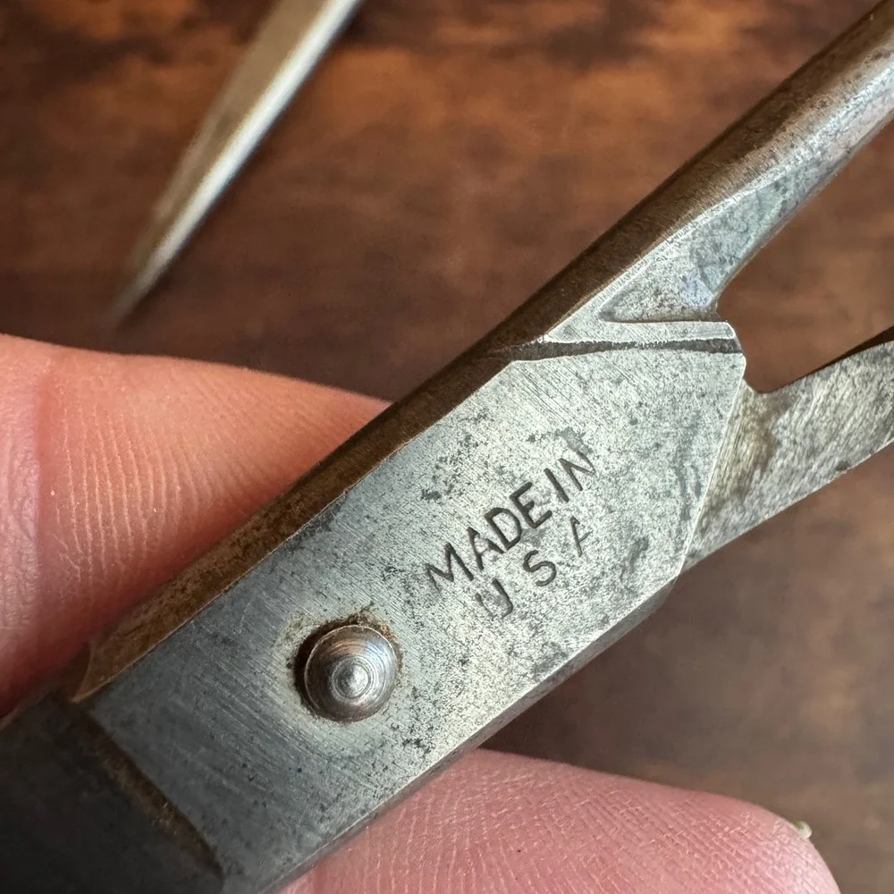 Set of‎ 2 Vintage Barber Shears Scissors Skilcraft Craftsman Made In USA